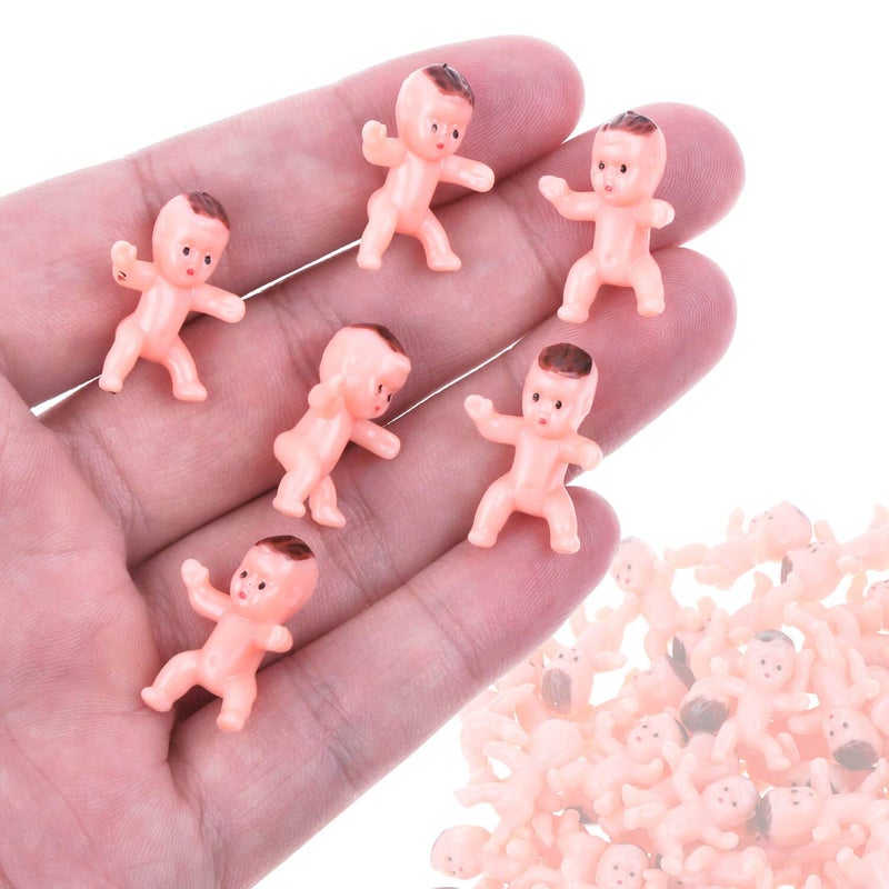 selizo 100pcs Tiny Plastic Mini Babies for Baby Shower Games and Ice Cubes (1 Inch) - Image 4